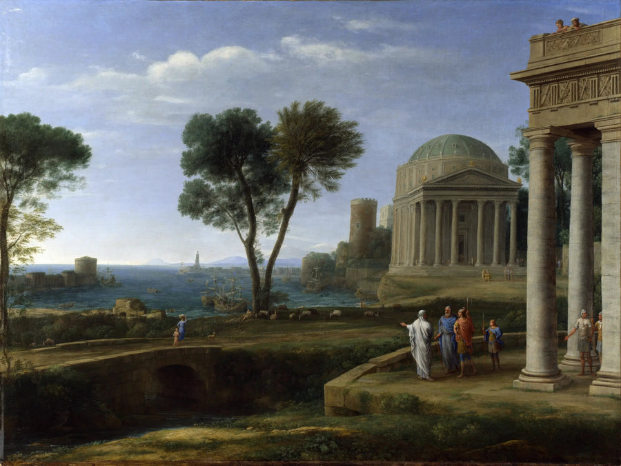 Maisema Eneé kanssa Deloossa - Claude Lorrain