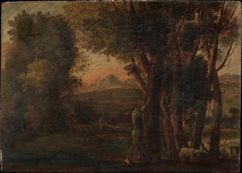 Maisemakuva Erminian kanssa - Claude Lorrain
