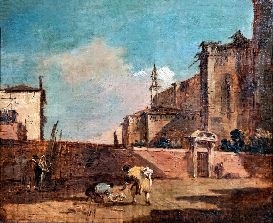 Maisemakuva figuurilla - Francesco Guardi