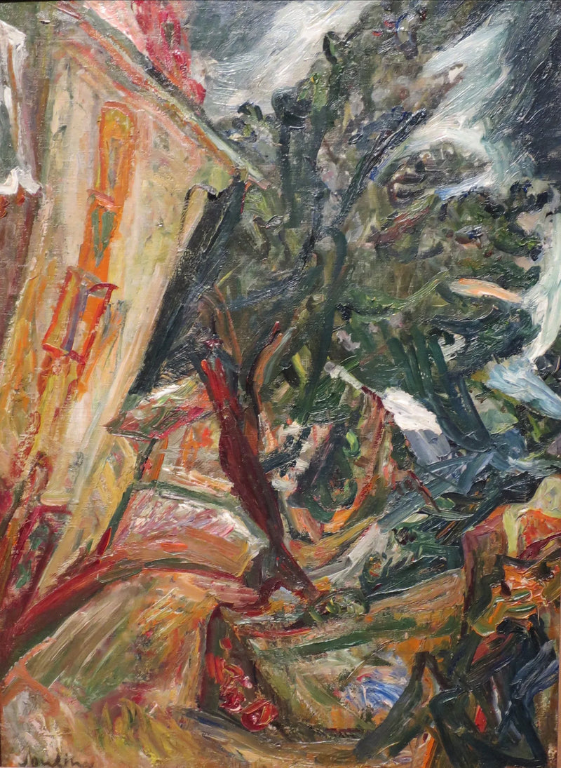 Maisemakuva figuureilla─Céret - Chaim Soutine