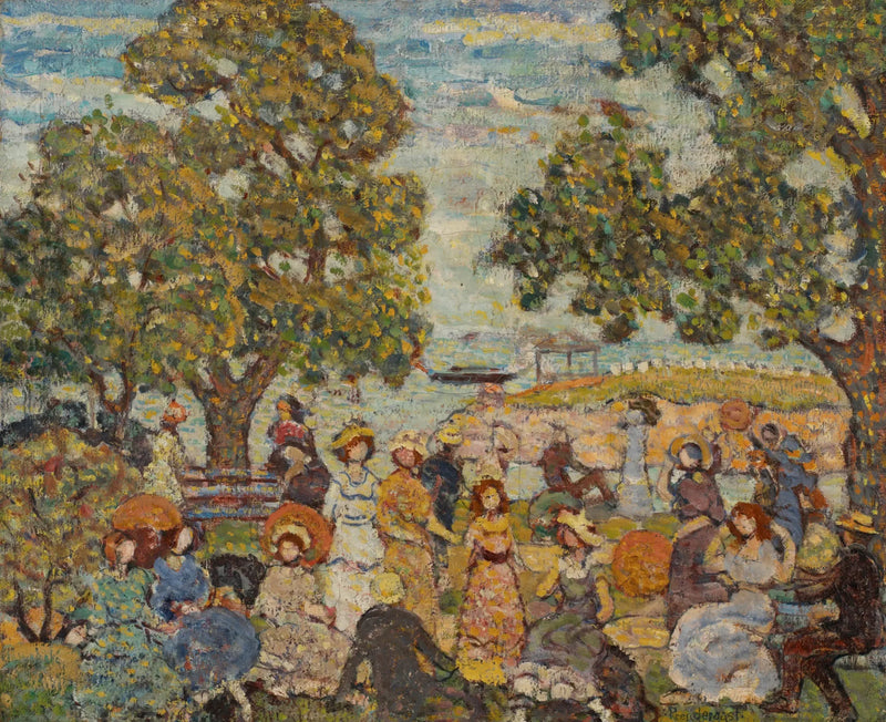 Maisemakuva figuureilla - Maurice Prendergast