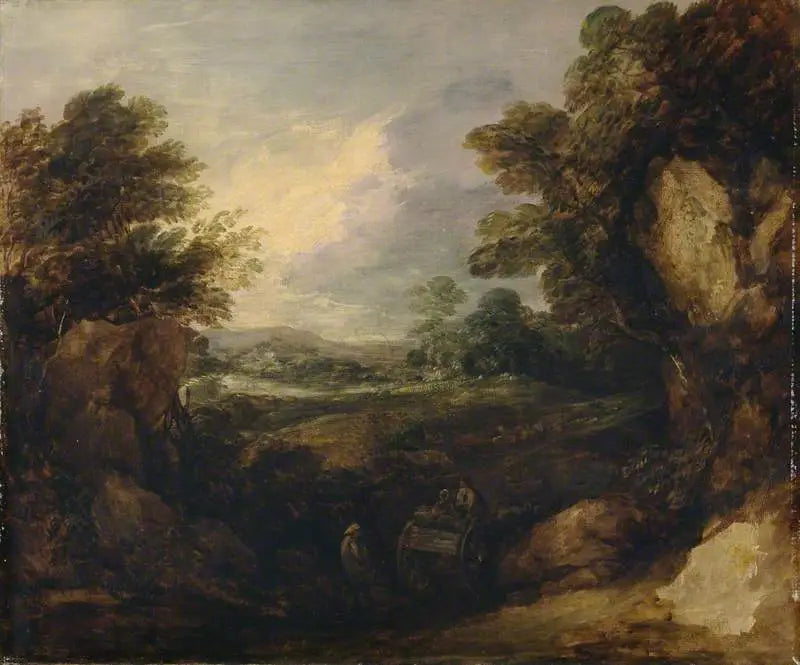 Maisemakuva figuurien kanssa - Thomas Gainsborough