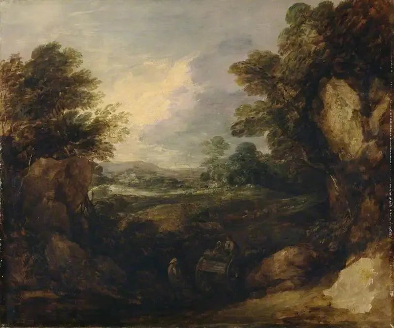 Maisemakuva figuurien kanssa - Thomas Gainsborough