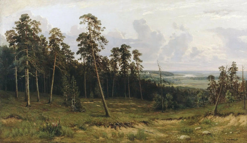 Maisemakuva metsässä - Ivan Chichkine