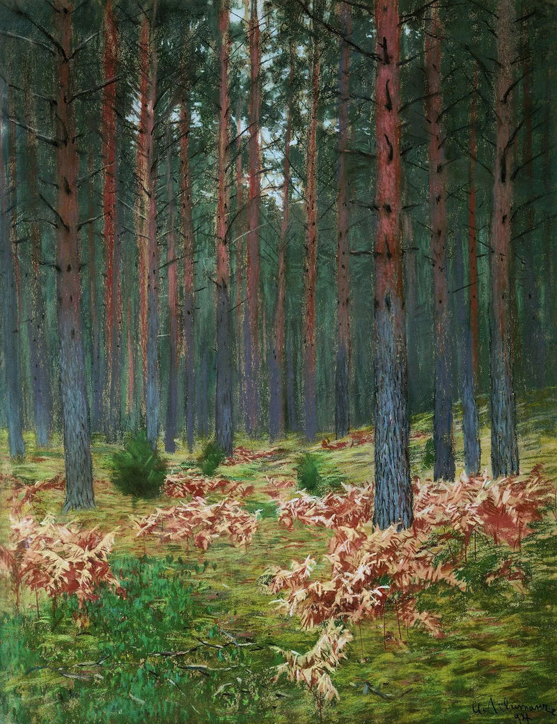 Maisema saniaisilla (syksyllä) - Isaac Levitan
