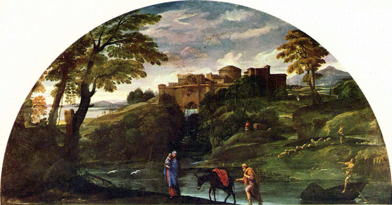 Maisema Egyptin pakoon - Annibale Carracci