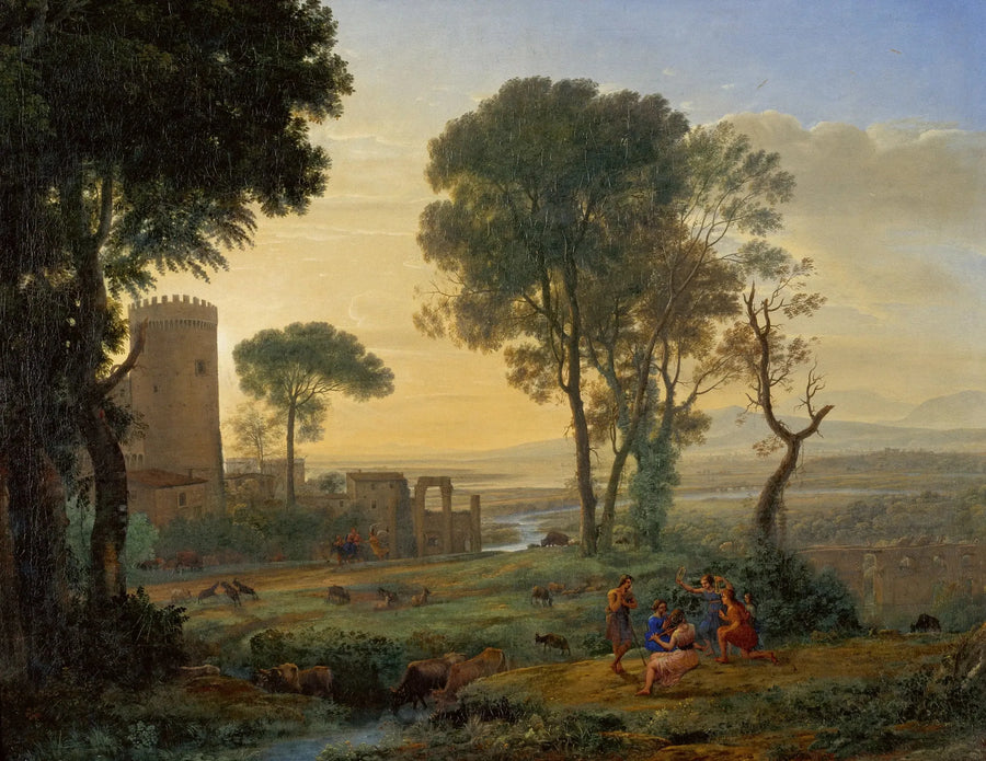Maisema pakomatkalla Egyptissä - Claude Lorrain