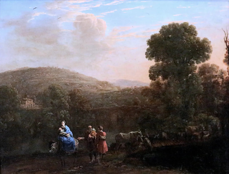 Maisema Egyptin pakomatkan kanssa - Claude Lorrain
