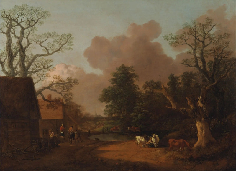 Maisemakuva lehmänlypsäjästä - Thomas Gainsborough