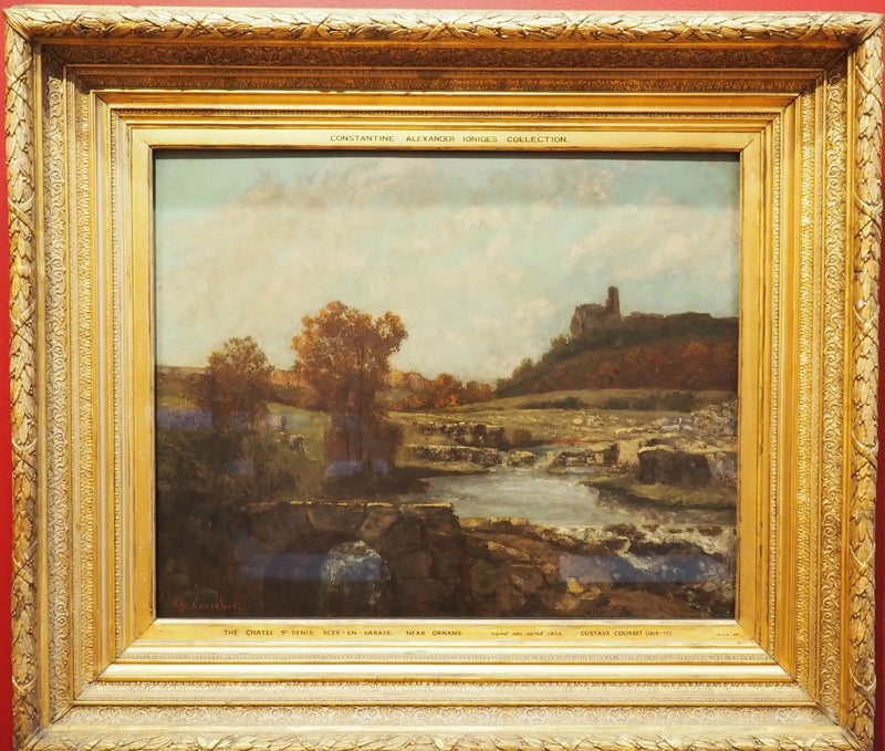 Maisema, jossa Châtel St Denis, Scey-en-Varais - Gustave Courbet