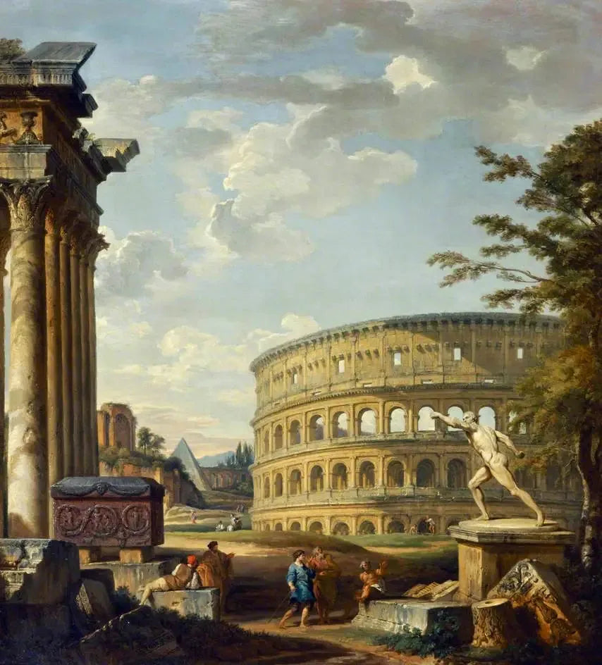 Maisemakuva Colosseumilla - Giovanni Paolo Panini