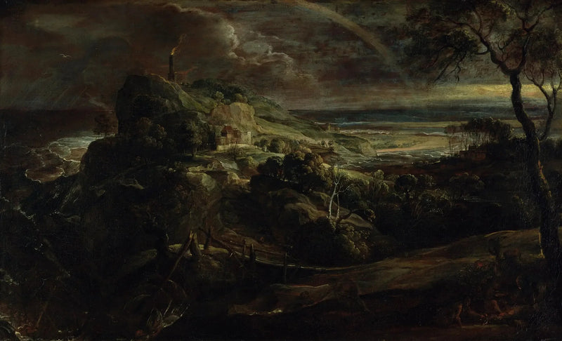 Maisema Paulin laivan haaksirikosta - Peter Paul Rubens