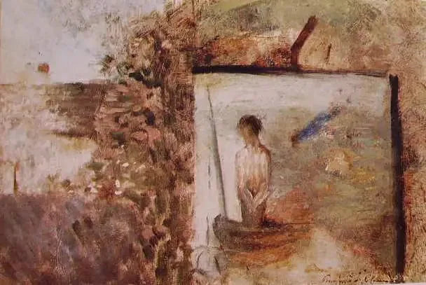 Maisema ''Köyhä Kalastaja'' Puvis de Chavannesilta - Georges Seurat