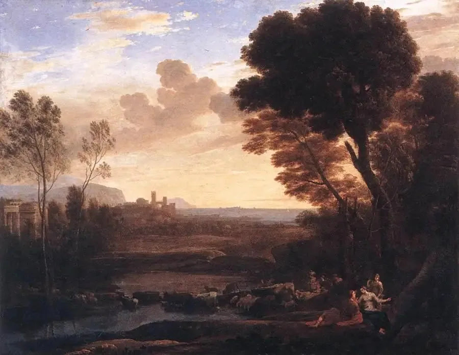 Maisema Pariksella ja Œnonella - Claude Lorrain