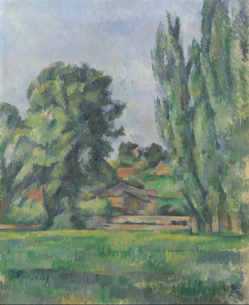 Maisema poppeleilla - Paul Cézanne