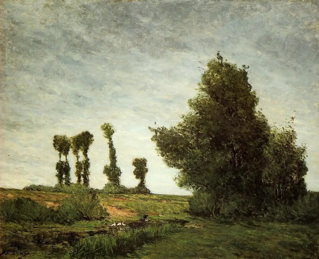 Paysage avec peupliers - Paul Gauguin - Alpha Reproduction