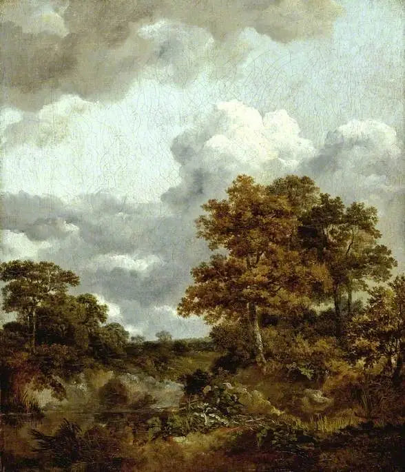 Maisemakuva uima-altaalla - Thomas Gainsborough
