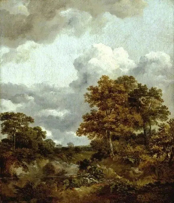 Maisemakuva uima-altaalla - Thomas Gainsborough
