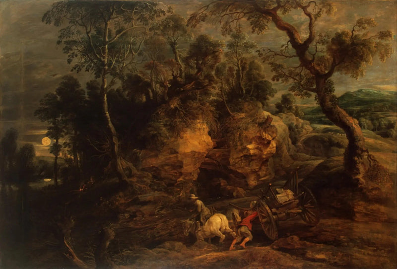Maisema kivien kantajilla - Peter Paul Rubens