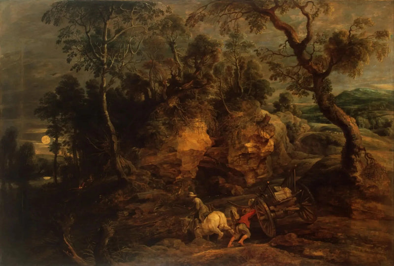 Maisema kivien kantajilla - Peter Paul Rubens