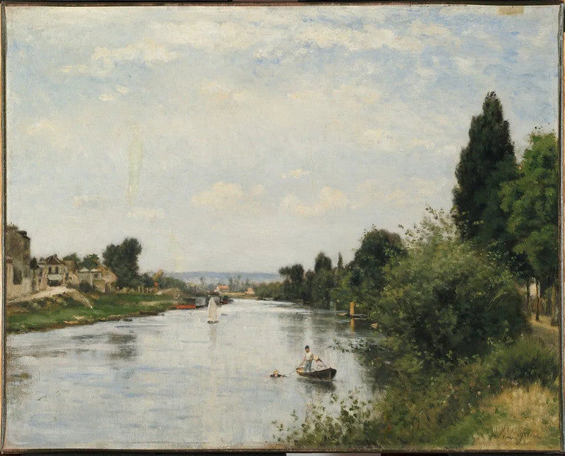 Maisemakuva joen kanssa - Stanislas Lépine