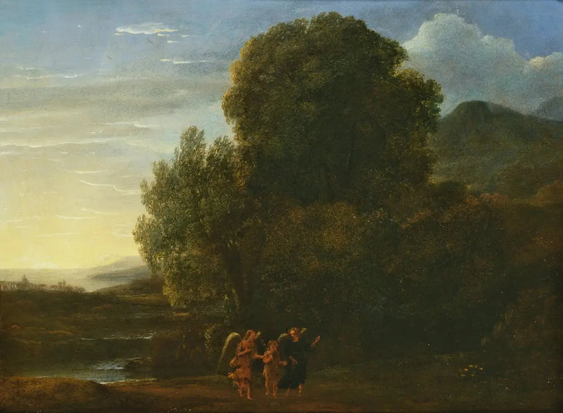 Maisemakuva pyhän Johannes Kastajan kanssa - Claude Lorrain