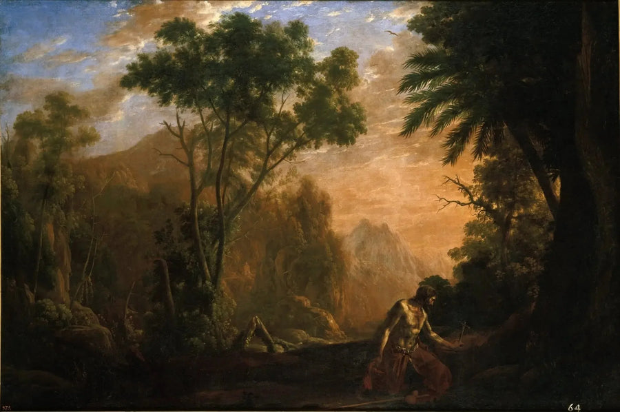 Maisemakuva pyhän Onufriuksen kanssa - Claude Lorrain