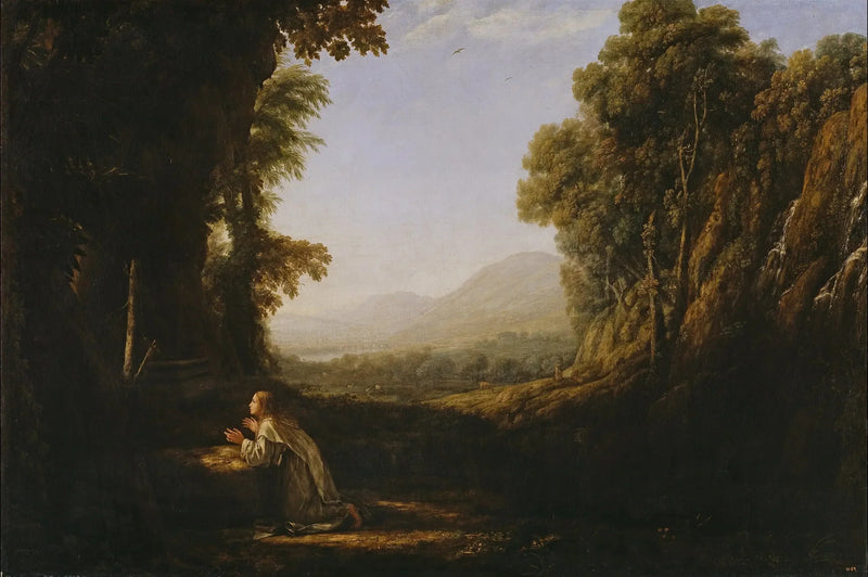 Maisemakuva pyhän María de Cervelló kanssa - Claude Lorrain