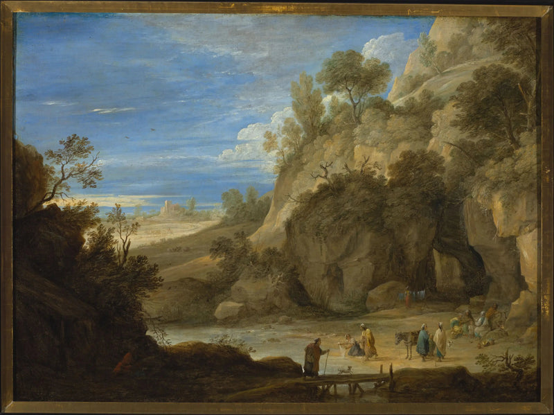 Maisemakuva leirintäalueella - David Teniers nuorempi