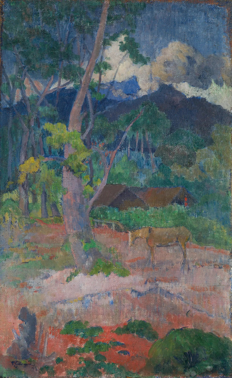 Maisema hevosen kanssa - Paul Gauguin