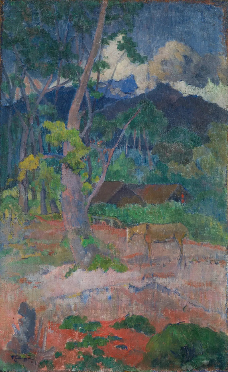 Maisema hevosen kanssa - Paul Gauguin