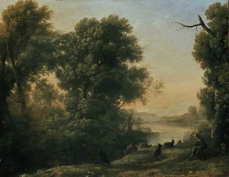 Maisema vuohenhoitajalla - Claude Lorrain