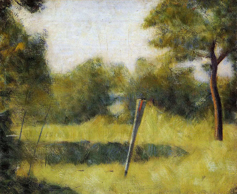 Maisema puomilla - Georges Seurat
