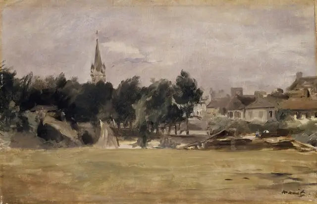 Maisema kyläkirkkona - Édouard Manet