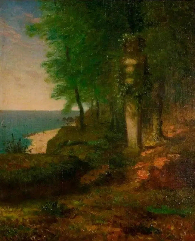Maisemakuva päätefiguurin kanssa - Jean-François Millet
