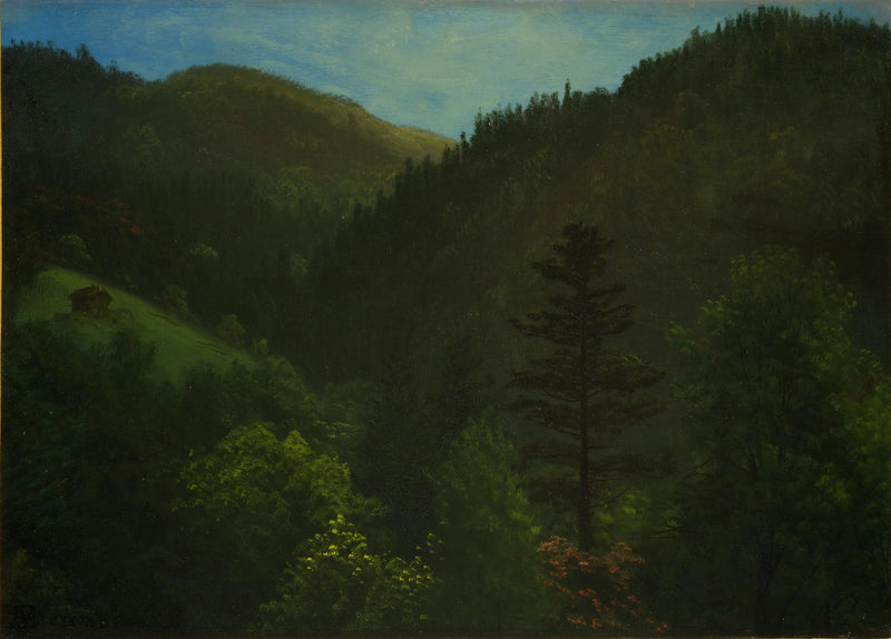 Metsäinen maisema - Albert Bierstadt