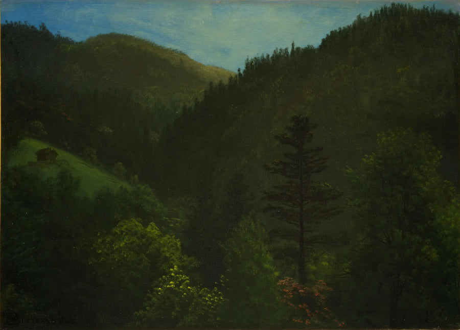 Metsäinen maisema - Albert Bierstadt