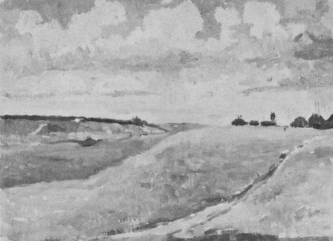 Maisema, pelto - Kazimir Malevich