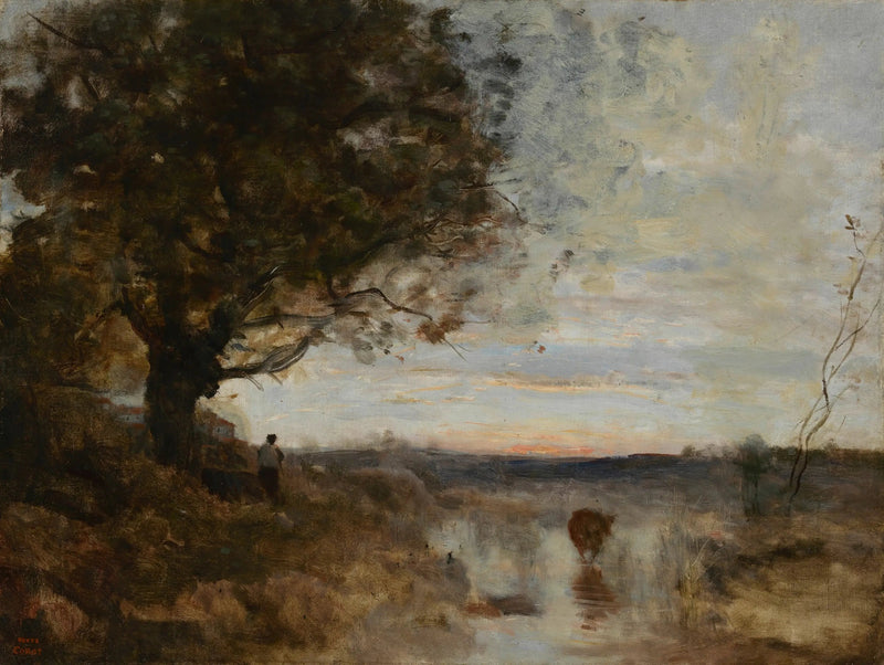 Maisemamaalaus, auringonnousun vaikutus - Jean-Baptiste Camille Corot