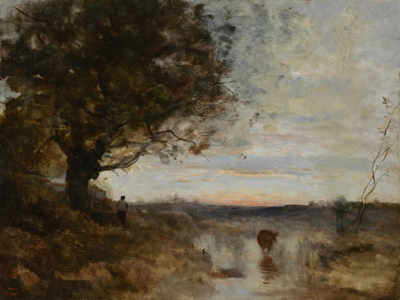 Maisemamaalaus, auringonnousun vaikutus - Jean-Baptiste Camille Corot