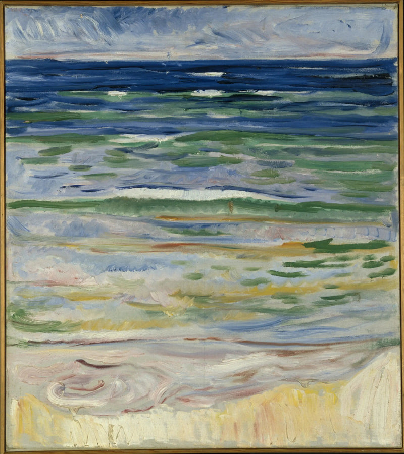 Warnemünden rannikkonäkymä - Edvard Munch