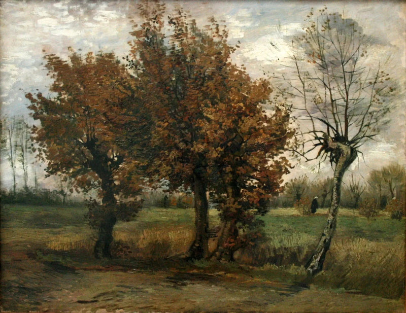 Syysmaisema neljän puun kanssa - Vincent van Gogh