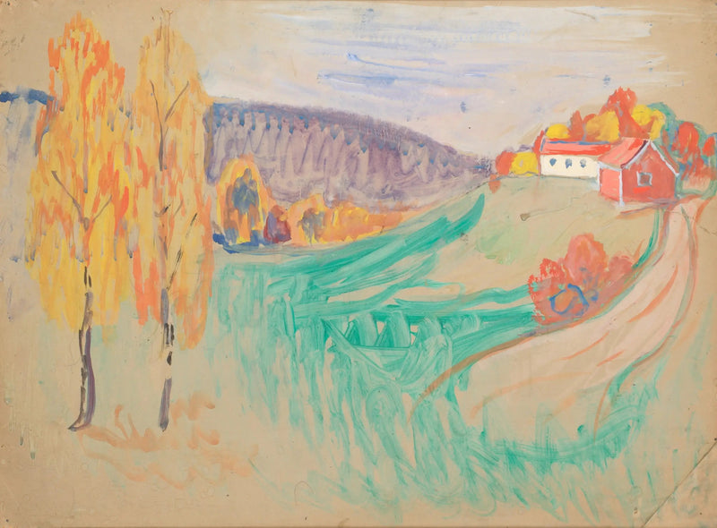 Syksyinen maisema - Edvard Munch