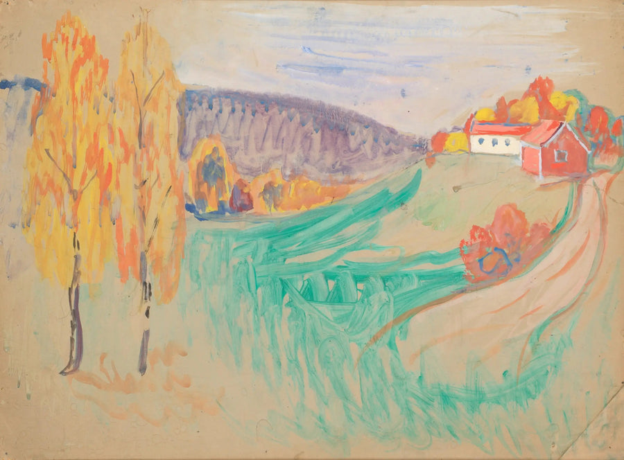 Syksyinen maisema - Edvard Munch