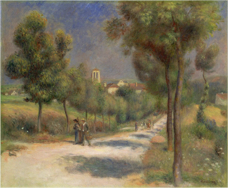 Essoyesin maisema, aikaisin aamulla - Pierre-Auguste Renoir