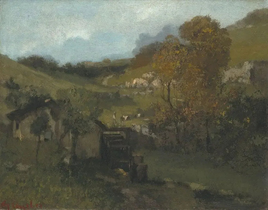 Kesäinen maisema - Gustave Courbet