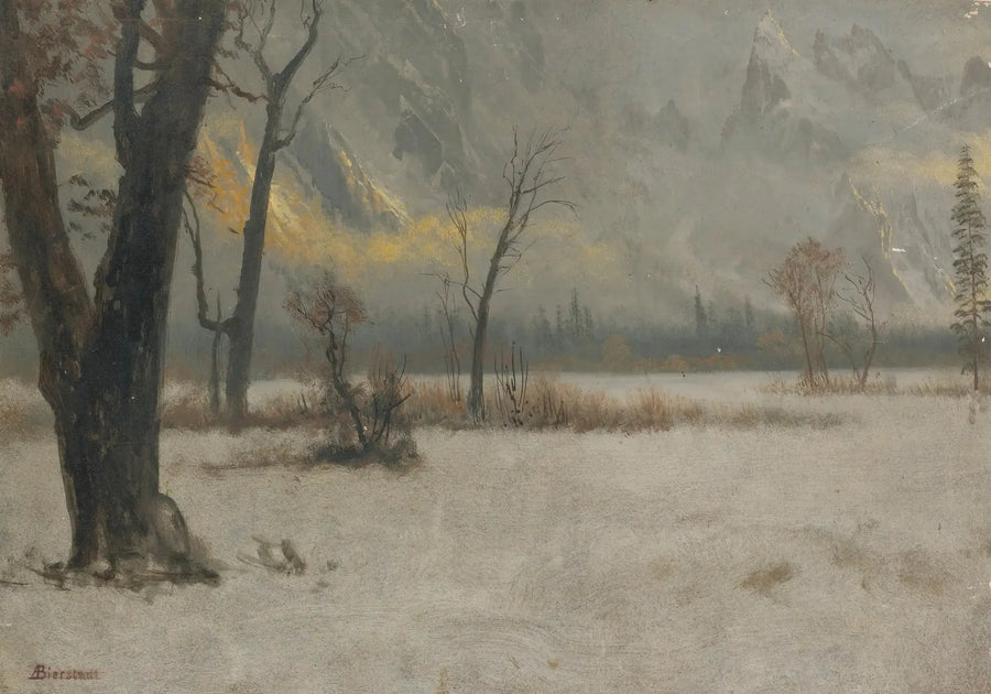 Talvimaisema - Albert Bierstadt
