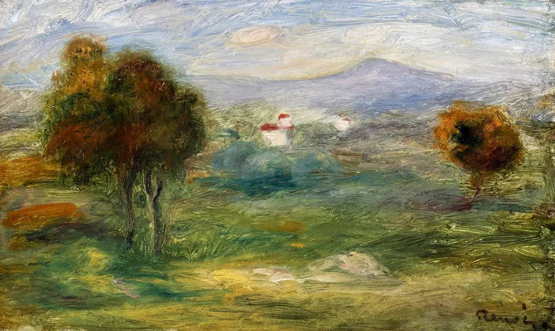 Cros-de-Cagnes maisema. - Pierre-Auguste Renoir