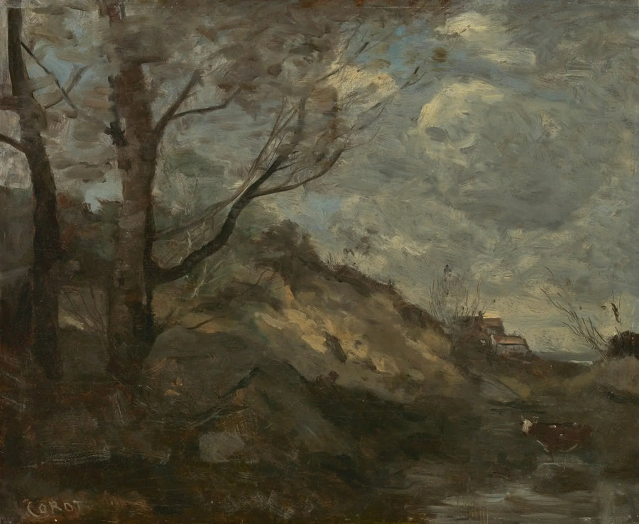 Dyynimaisema - Jean-Baptiste Camille Corot
