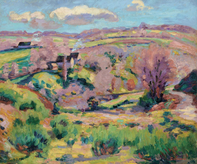 Creusen maisema, keväällä - Armand Guillaumin